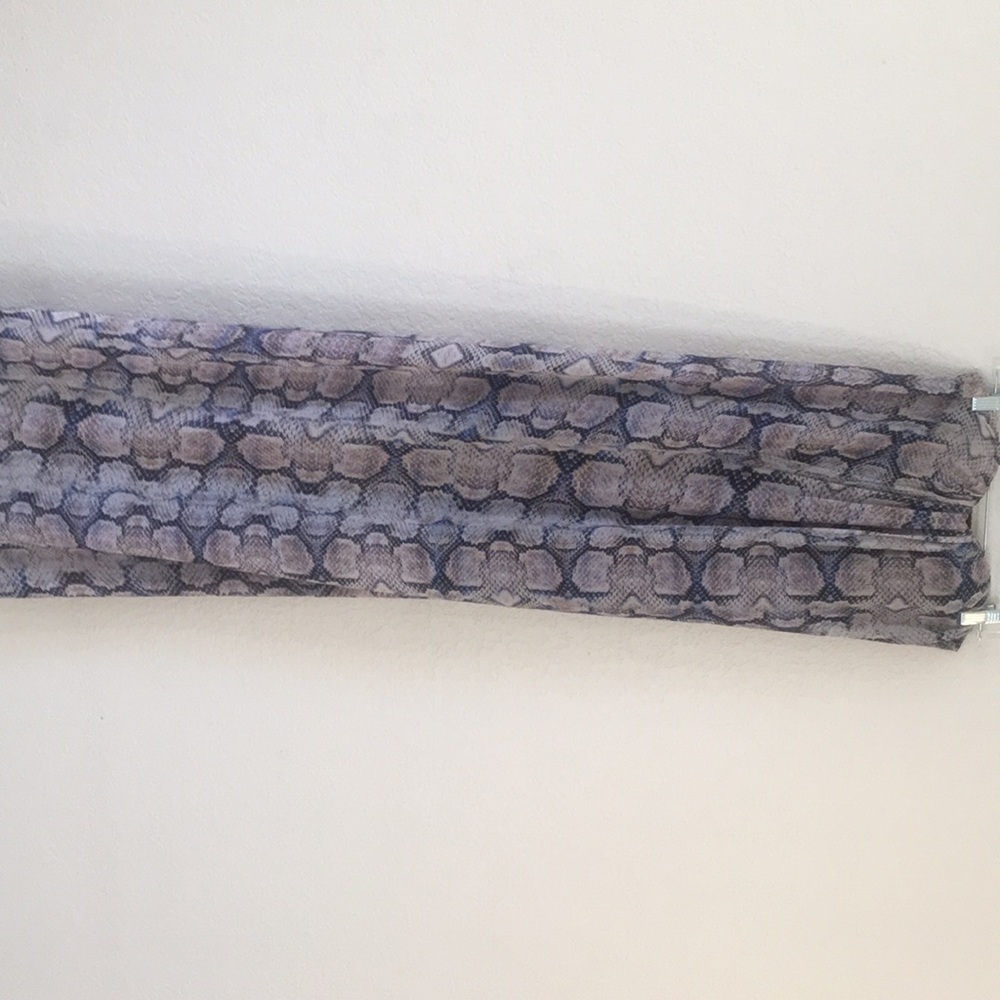 Beautiful snakeskin print strapless maxi dress
